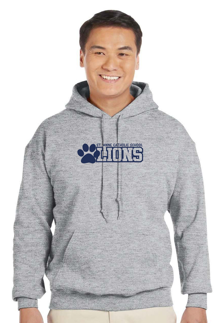 ST. ANNE SPIRITWEAR - LIONS - GILDAN COTTON HOODIE -  ADULT