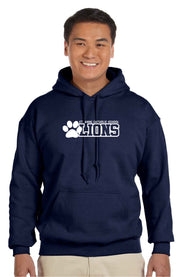 ST. ANNE SPIRITWEAR -  ADULT - GILDAN COTTON HOODIE-PAW LOGO