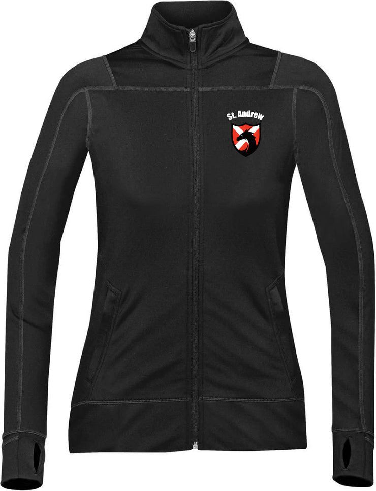 ST. ANDREW STAFFWEAR- LADIES LOTUS FULL ZIP SHELL