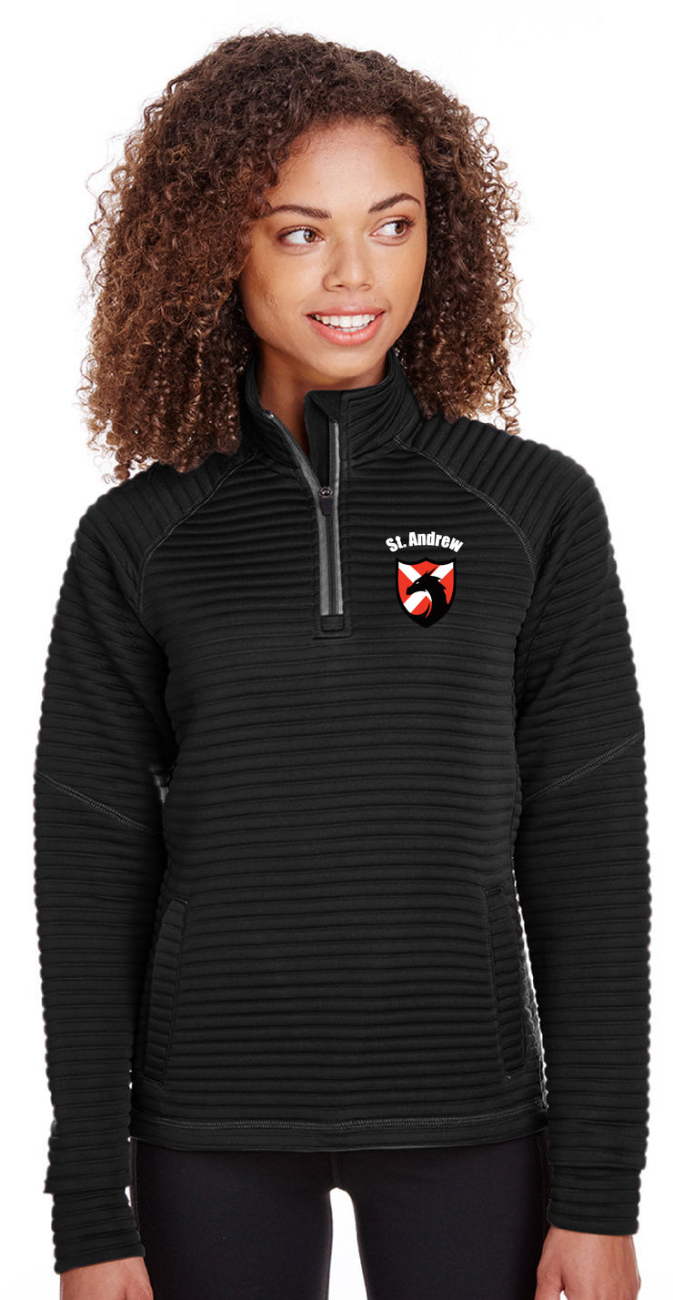 ST. ANDREW STAFFWEAR- LADIES SPYDER QUARTER ZIP FLEECE
