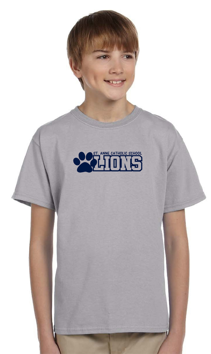 ST. ANNE SPIRITWEAR - LIONS - GILDAN HEAVY COTTON T SHIRT - YOUTH