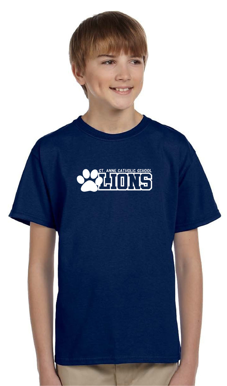 ST. ANNE SPIRITWEAR - LIONS - GILDAN HEAVY COTTON T SHIRT - YOUTH