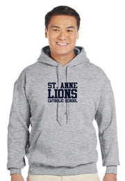 ST. ANNE SPIRITWEAR -  GILDAN COTTON HOODIE- TEXT LOGO