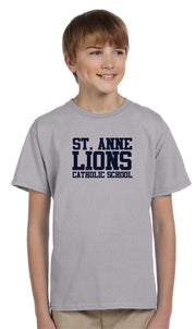 ST. ANNE SPIRITWEAR - YOUTH - GILDAN ULTRA COTTON T-SHIRT - TEXT LOGO