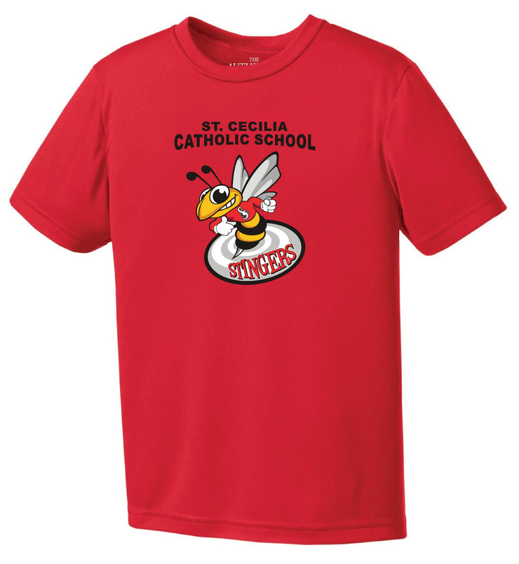 ST. CECILIA SPIRITWEAR- YOUTH ATC MOISTURE WICKING TEE