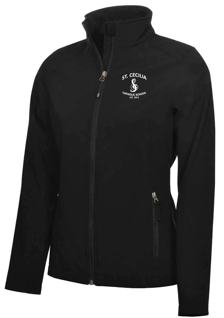 ST CECILIA STAFFWEAR - COAL HARBOUR SOFT SHELL JACKET - LADIES