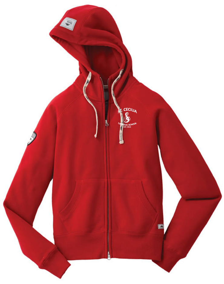 ST. CECILIA STAFFWEAR- LADIES RIVERSIDE ROOTS73 FZ HOODY