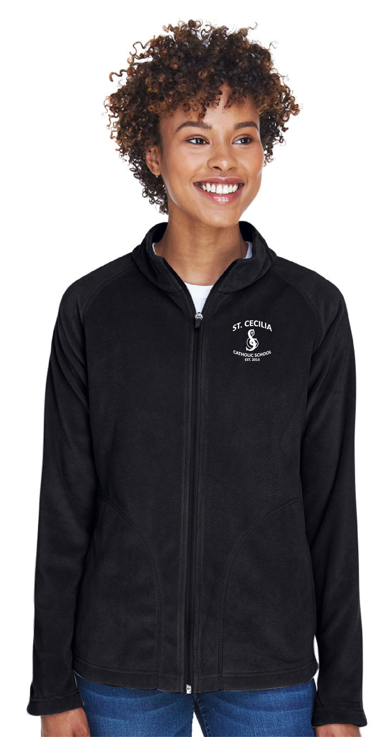 ST. CECILIA STAFFWEAR- LADIES TEAM 365 CAMPUS MICRO FLEECE JACKET