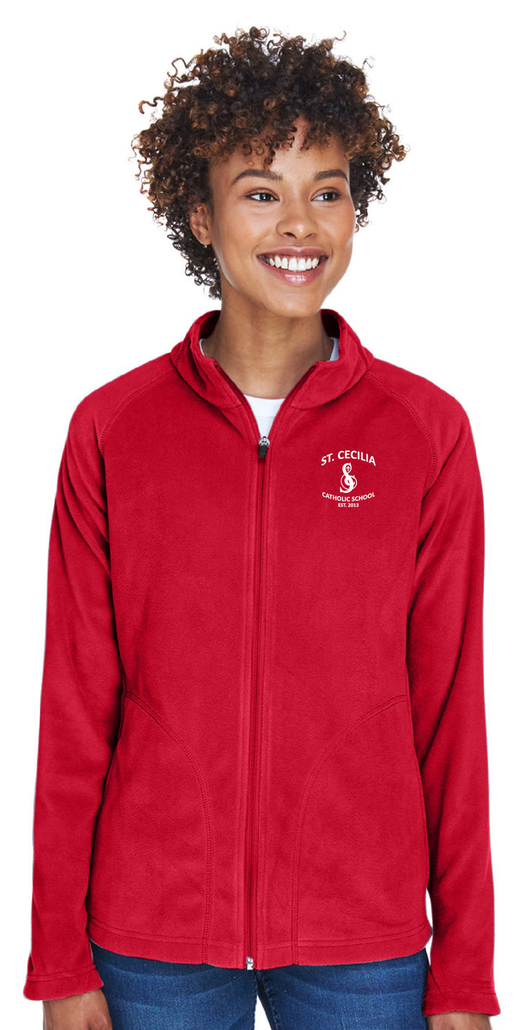 ST. CECILIA STAFFWEAR- LADIES TEAM 365 CAMPUS MICRO FLEECE JACKET