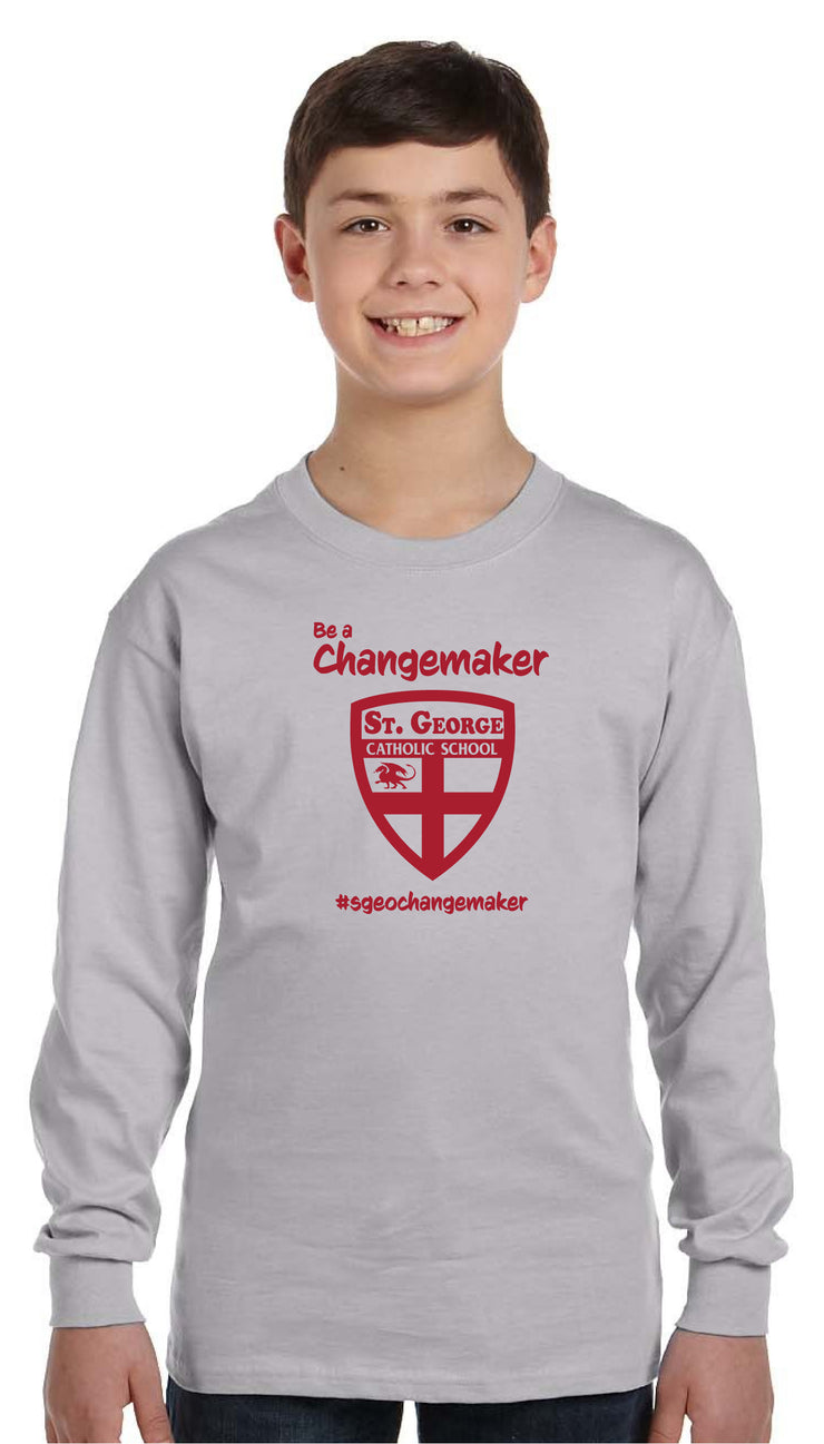 ST. GEORGE SPIRITWEAR- YOUTH GILDAN LONGSLEEVE