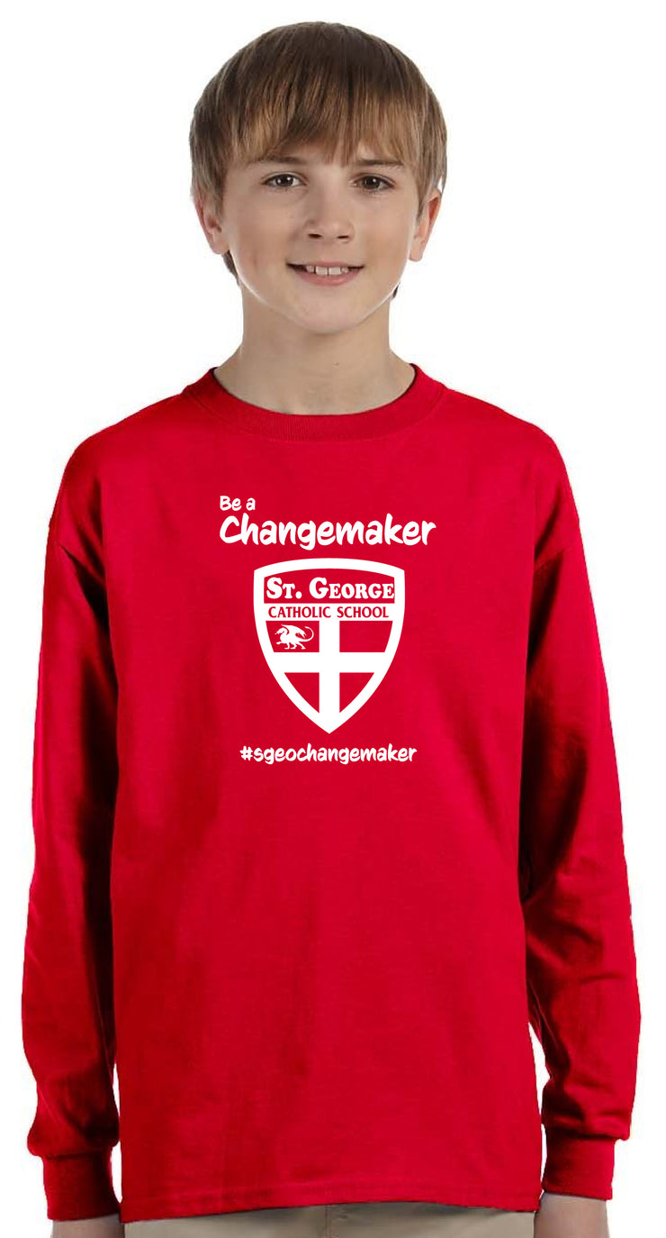 ST. GEORGE SPIRITWEAR- YOUTH GILDAN LONGSLEEVE