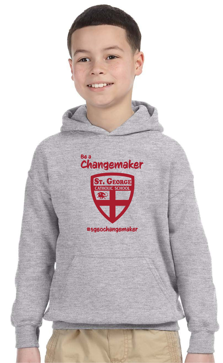 ST. GEORGE SPIRITWEAR- YOUTH GILDAN COTTON HOODIE