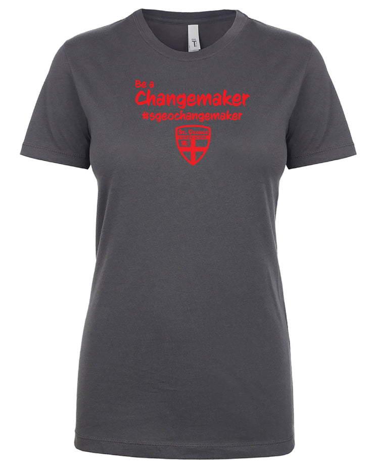 ST. GEORGE STAFFWEAR - NEXT LEVEL RINGSPUN TEE - LADIES