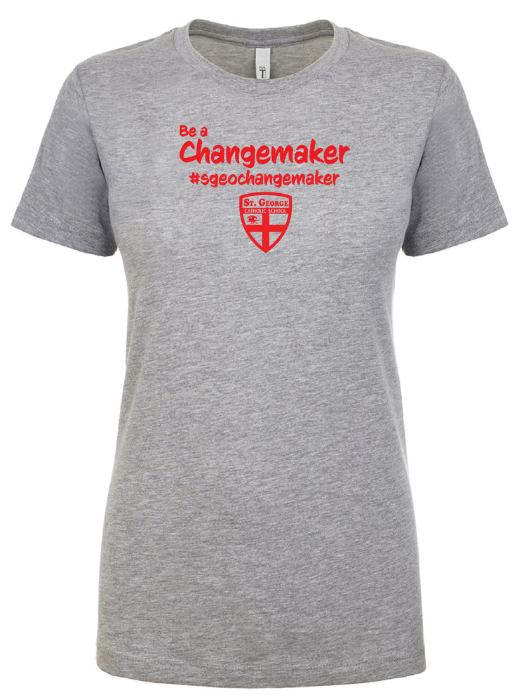 ST. GEORGE STAFFWEAR - NEXT LEVEL RINGSPUN TEE - LADIES