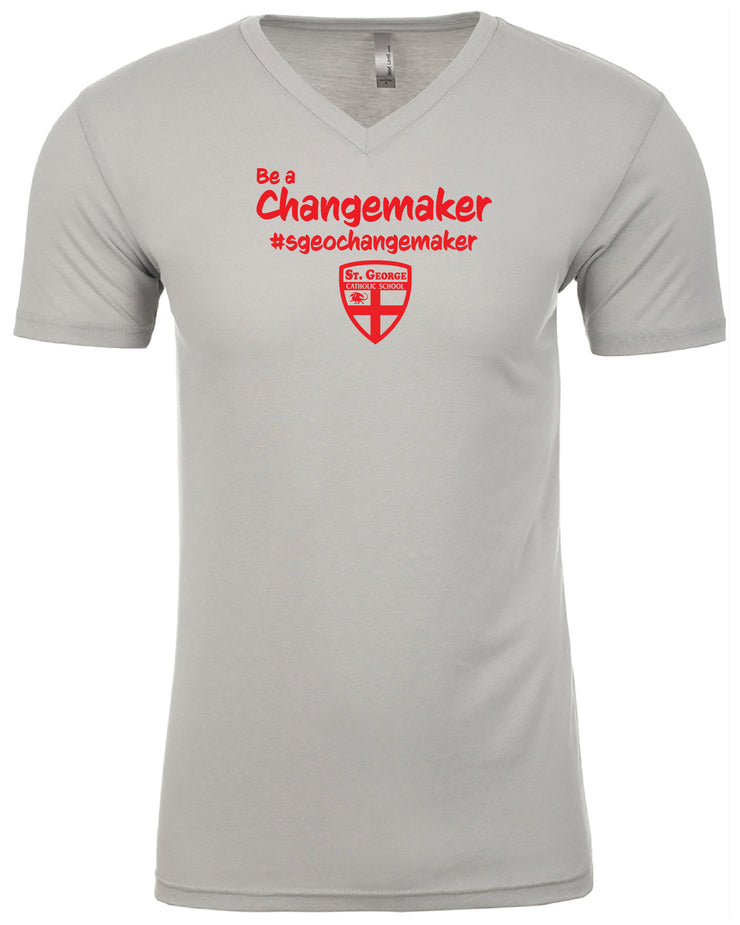 ST. GEORGE STAFF WEAR- UNISEX NEXT LEVEL RINGSPUN V-NECK