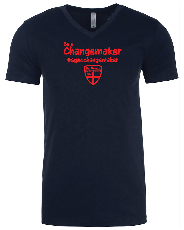 ST. GEORGE STAFF WEAR- UNISEX NEXT LEVEL RINGSPUN V-NECK