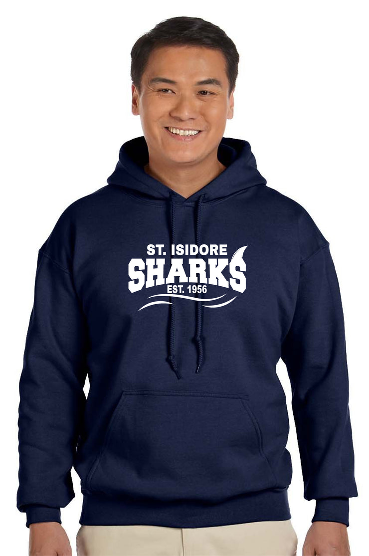 ST. ISIDORE STAFFWEAR- ADULT- GILDAN COTTON HOODIE