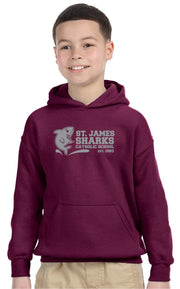 ST. JAMES SPIRITWEAR - YOUTH - GILDAN COTTON HOODIE