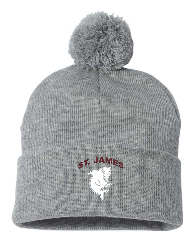 ST. JAMES SPIRITWEAR - SPORTSMAN POM POM CUFFED TOQUE