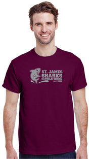 ST. JAMES SPIRITWEAR - ADULT - GILDAN COTTON TEE