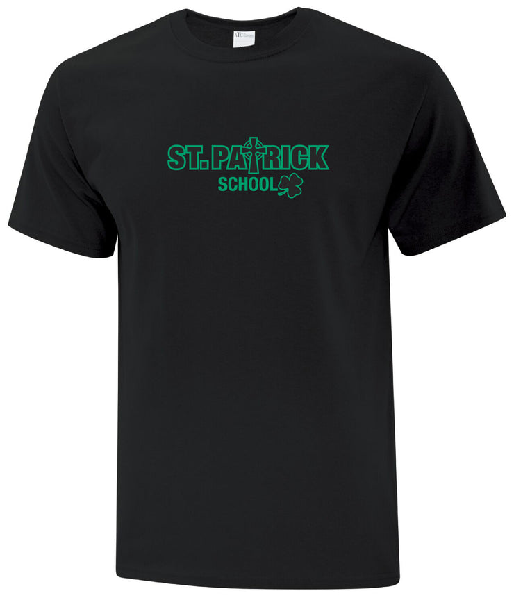 ST. PATRICK SPIRITWEAR- ADULT - ATC COTTON TEE- SCHOOL LOGO