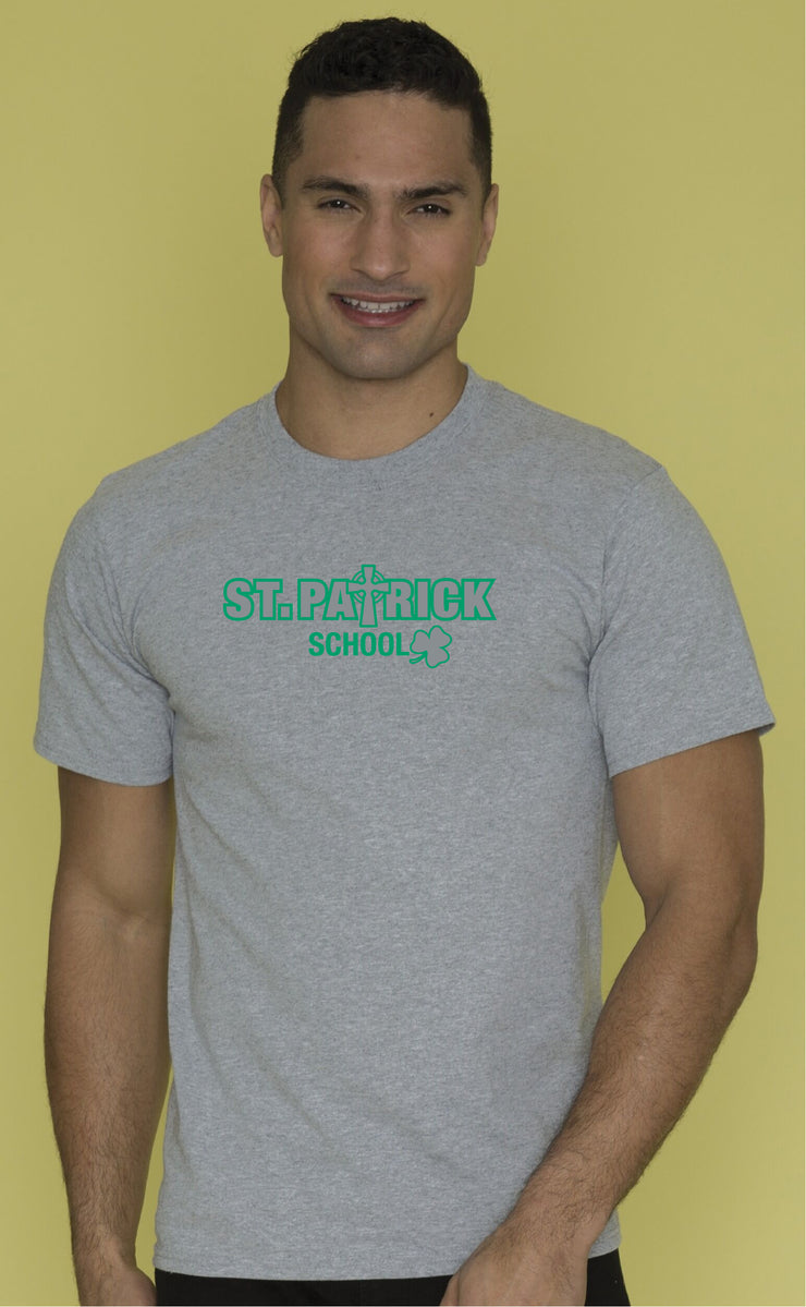 ST. PATRICK SPIRITWEAR - SCHOOL LOGO - ATC COTTON TEE - ADULT