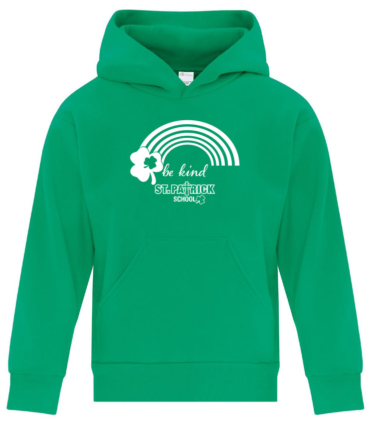 ST. PATRICK SPIRITWEAR- YOUTH- ATC COTTON HOODIE- BE KIND