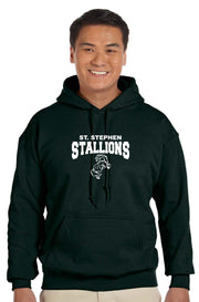 ST.STEPHEN SPIRITWEAR- ADULT- GILDAN COTTON HOODIE