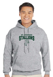 ST.STEPHEN SPIRITWEAR- ADULT- GILDAN COTTON HOODIE