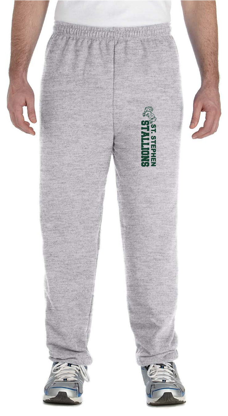 ST.STEPHEN SPIRITWEAR- ADULT- GILDAN COTTON SWEATPANTS