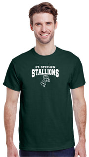 ST.STEPHEN SPIRITWEAR-ADULT- GILDAN COTTON TEE