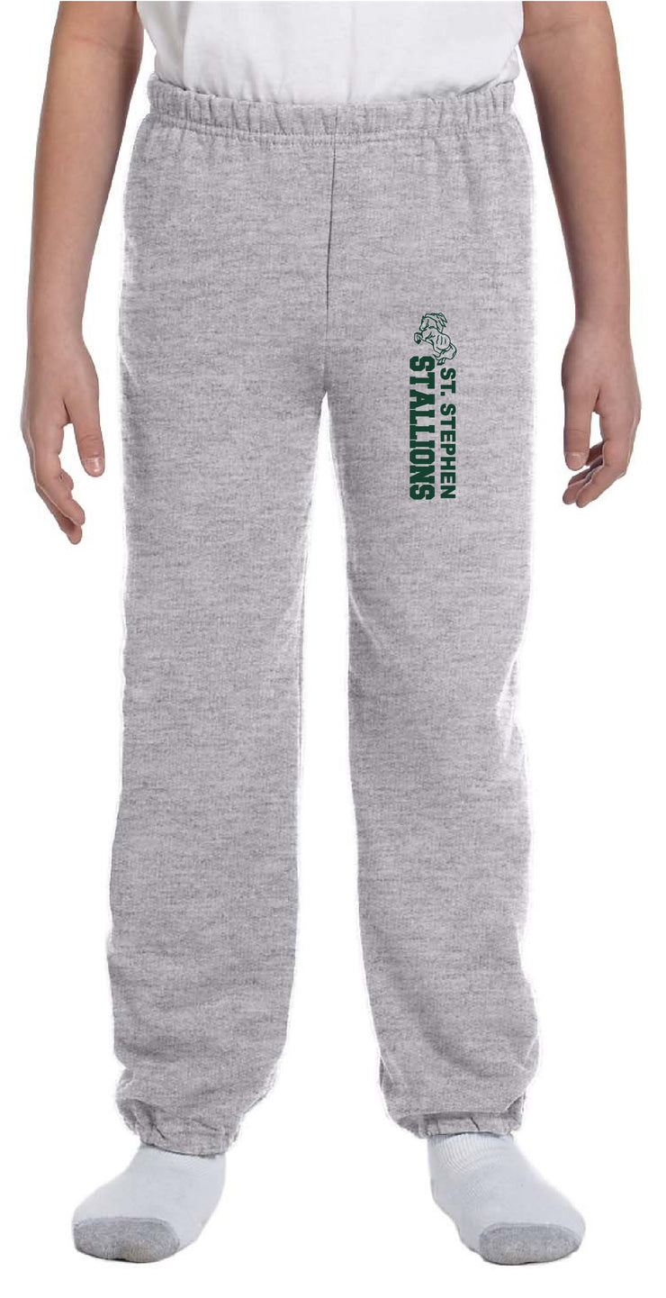 ST.STEPHEN SPIRITWEAR- YOUTH- GILDAN COTTON SWEATPANT