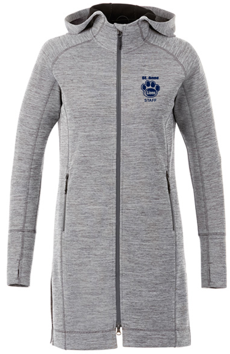 ST. ANNE STAFFWEAR - PAW EMB - ODELL KNIT ZIP HOODY - LADIES