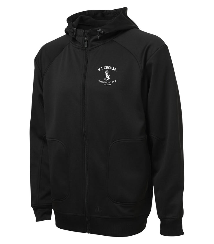 ST. CECILIA STAFFWEAR- MENS PTECH HOODED JACKET