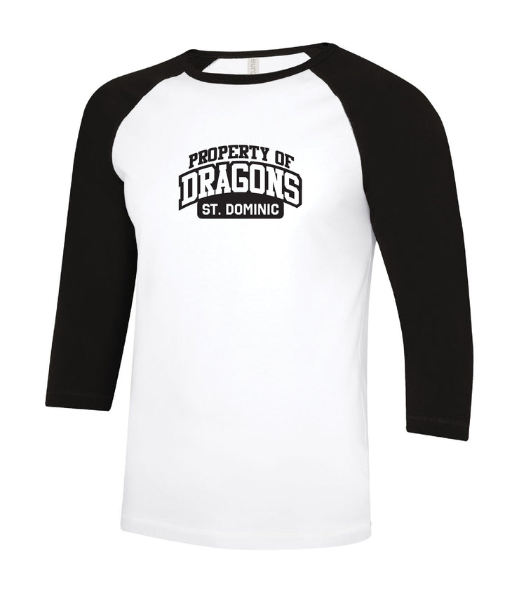 ST. DOMINIC SPIRITWEAR- ADULT ATC EUROSPUN BASEBALL TEE