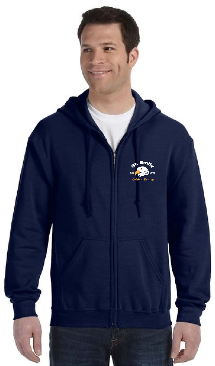 ST EMILY SPIRITWEAR - GILDAN HEAVY BLEND ZIPPED HOODIE