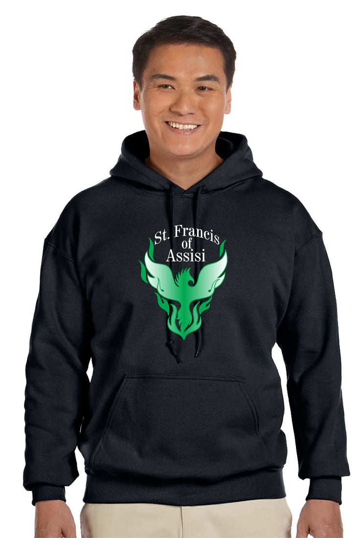 ST. FRANCIS OF ASSISI STAFFWEAR - GILDAN HEAVY BLEND HOODIE - ADULT