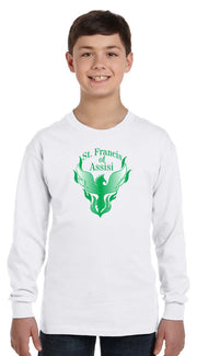 ST. FRANCIS OF ASSISI SPIRITWEAR - GILDAN COTTON LONGSLEEVE - YOUTH