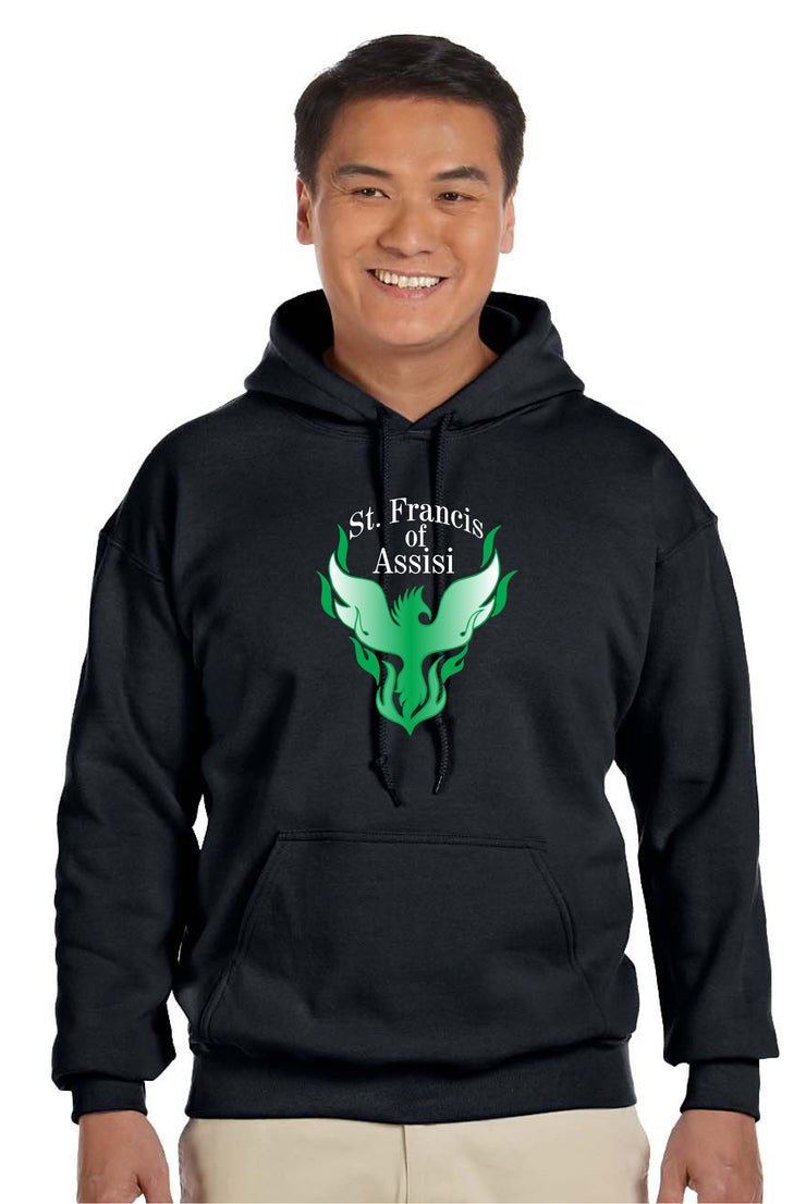 ST. FRANCIS OF ASSISI SPIRITWEAR- ADULT- GILDAN HEAVY BLEND COTTON HOODIE