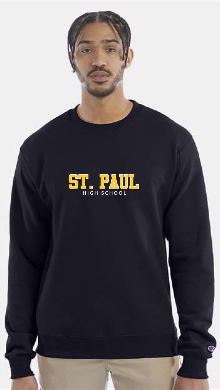 ST. PAUL SPIRITWEAR - CHAMPION COTTON CREWNECK - TWILL