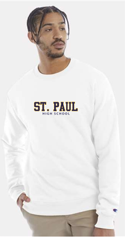 ST. PAUL SPIRITWEAR - CHAMPION COTTON CREWNECK - TWILL
