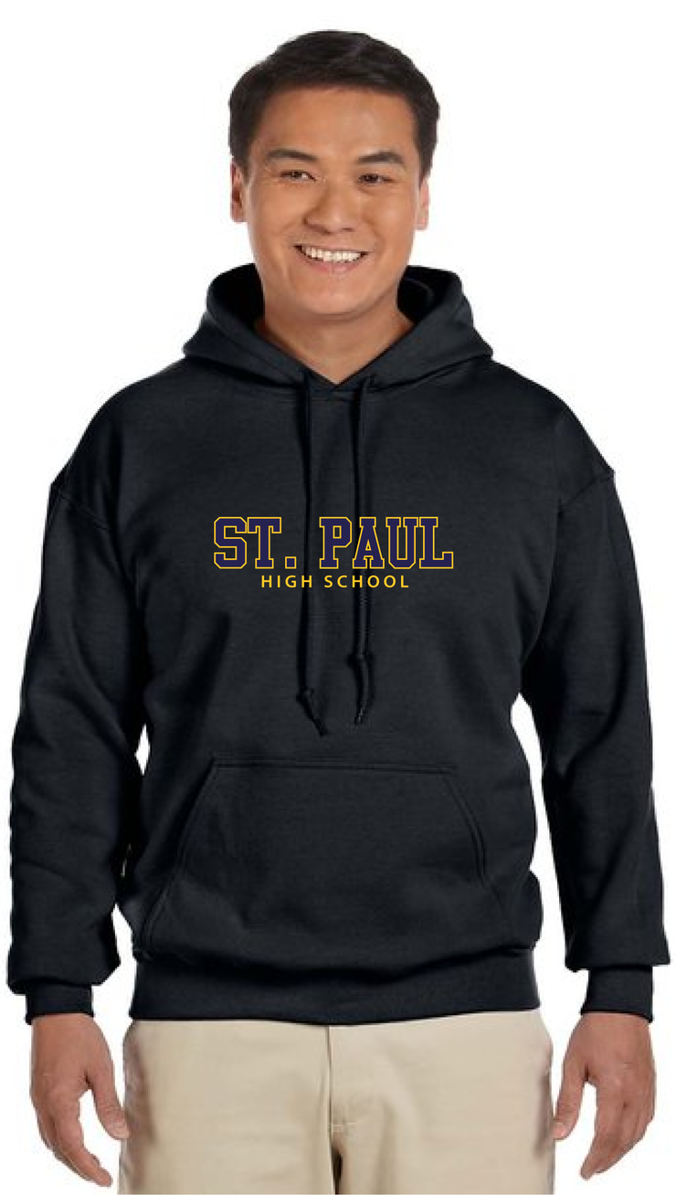 ST. PAUL SPIRITWEAR- ADULT GILDAN COTTON HOODIE - TWILL