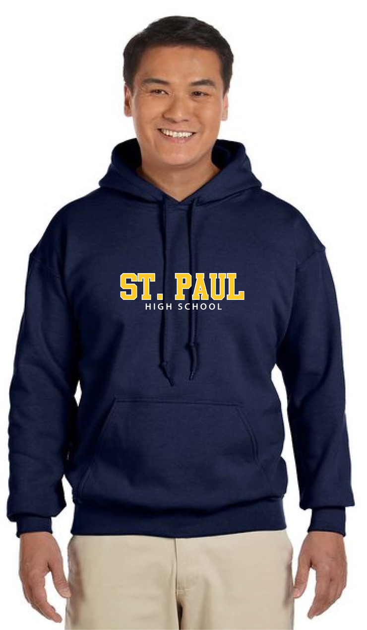 ST. PAUL SPIRITWEAR- ADULT GILDAN COTTON HOODIE - TWILL