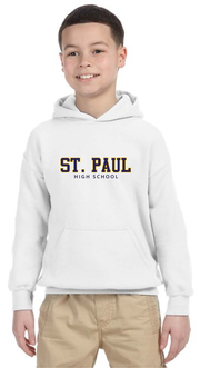 ST. PAUL SPIRITWEAR- YOUTH GILDAN COTTON HOODIE TWILL