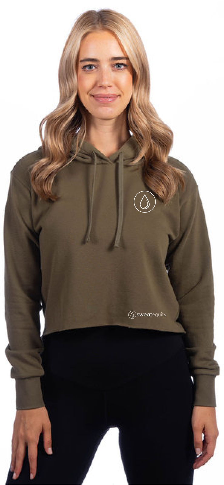 SWEATEQUITY - NEXT LEVEL CROPPED PULLOVER HOODIE
