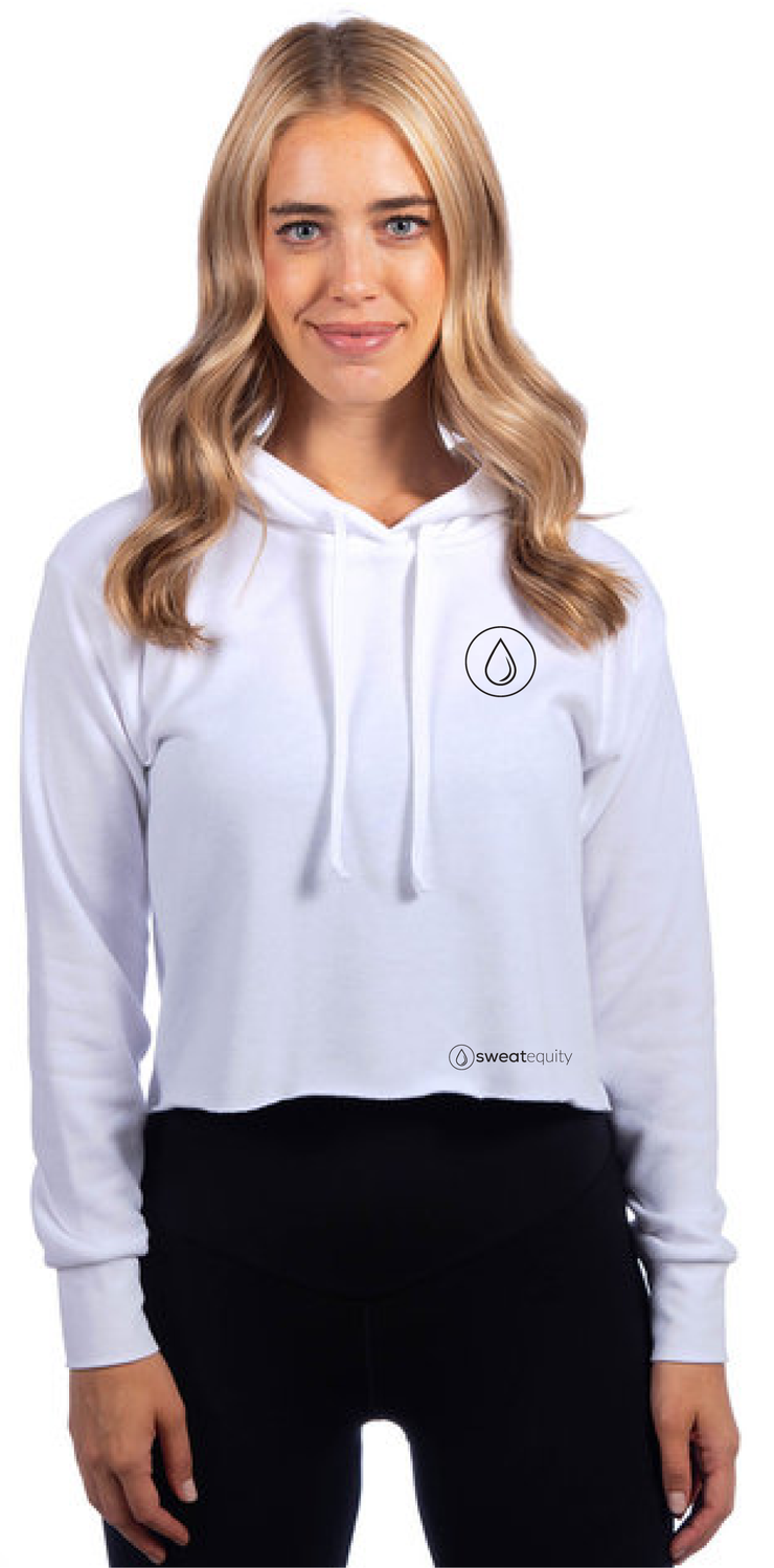 SWEATEQUITY - NEXT LEVEL CROPPED PULLOVER HOODIE
