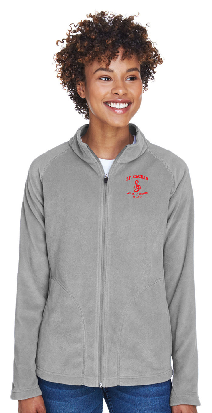 ST. CECILIA STAFFWEAR- LADIES TEAM 365 CAMPUS MICRO FLEECE JACKET