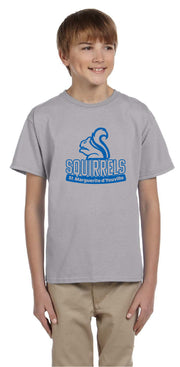 SMY SPIRITWEAR - YOUTH - GILDAN COTTON TEE - SQUIRRELS