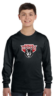 HOLY CROSS SPIRIT - HUSKIES - GILDAN COTTON LONGSLEEVE