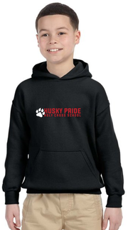 HOLY CROSS SPIRIT - HUSKY PRIDE - GILDAN COTTON HOODIE